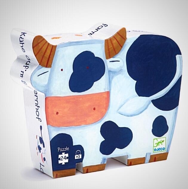 Djeco Jigsaw Puzzle 24 Pieces Cows  in the Farm