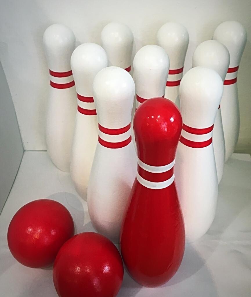 Egmont Bowling Set Wood for Indoor or Outdoor Use