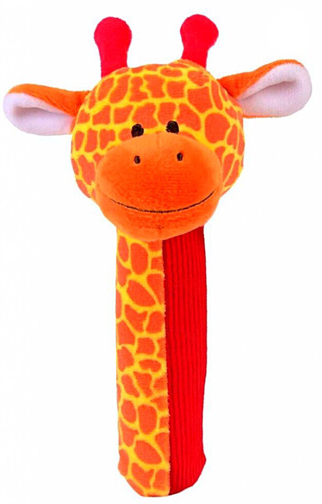 Squeakaboo Giraffe Soft Baby Rattle