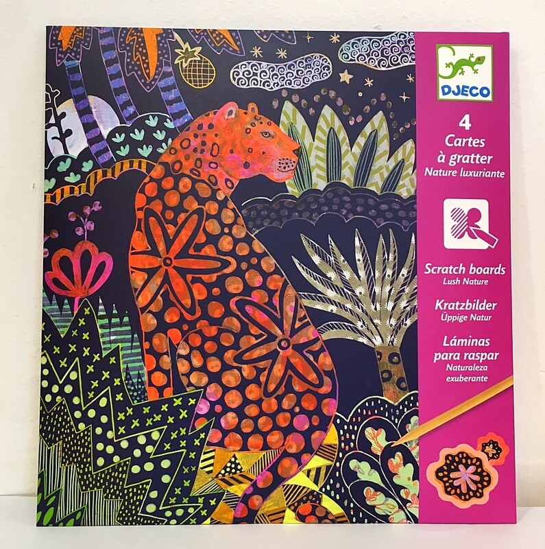 Djeco Art Lush Nature Scratch Boards