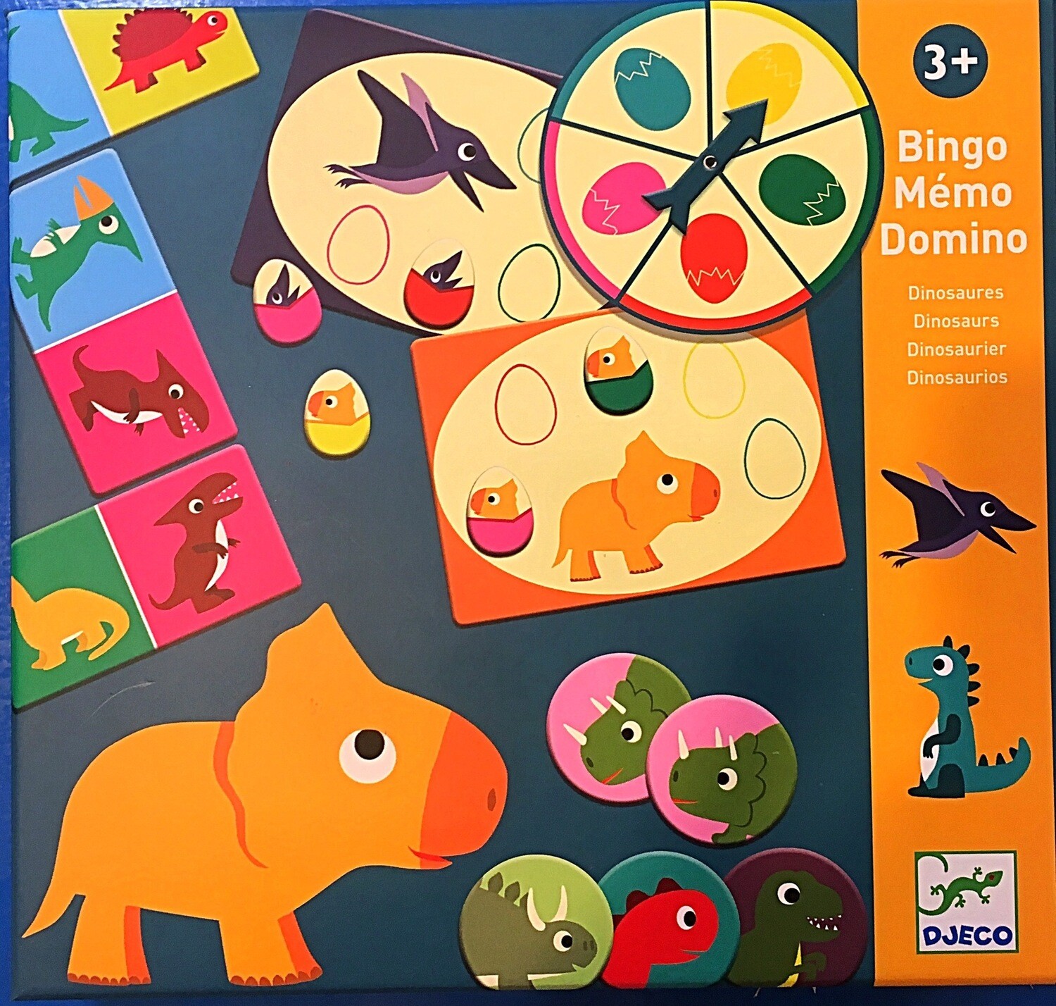 Djeco Dinosaur Bingo Memory and Domino Board Games