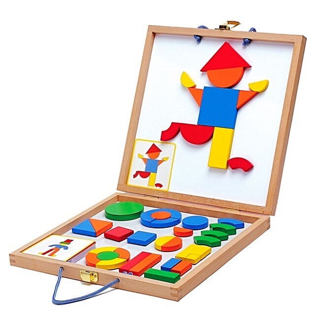 Djeco Geoforme Magnetic Wooden Game