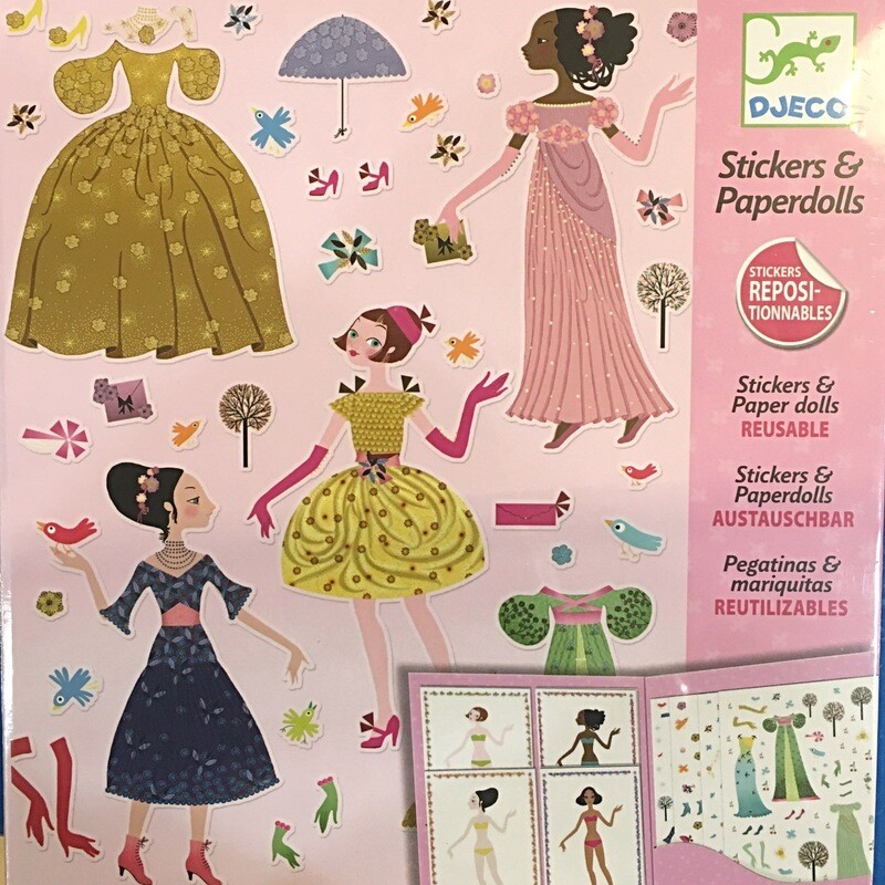 Djeco Reusable Stickers and Paper dolls
