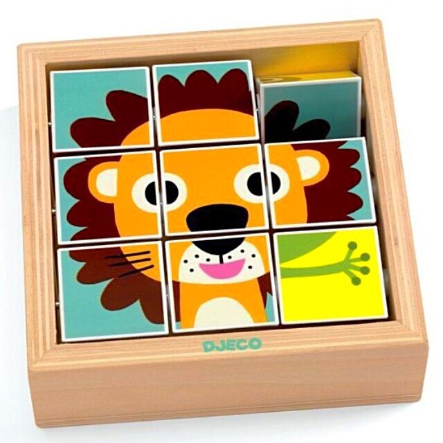 Djeco Touranimo Wooden Animal Block Puzzle