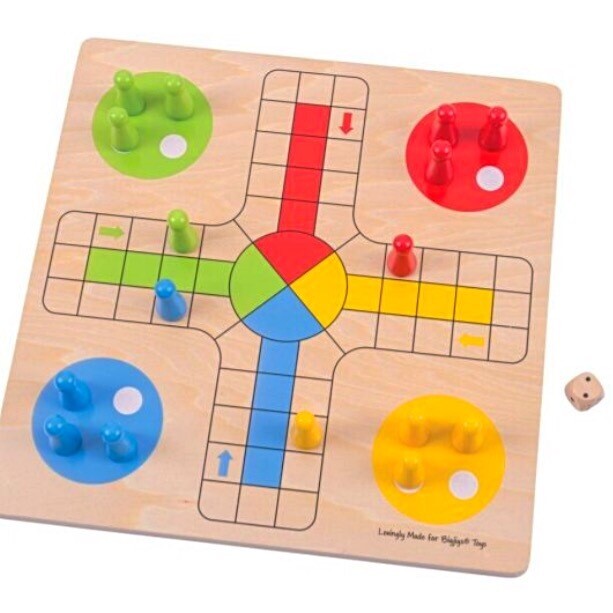 Ludo Wooden Board Game from Bigjig