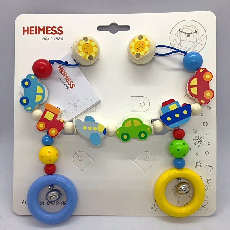 Heimess Wooden Baby Activity Pram Toy Trains, Planes and Cars