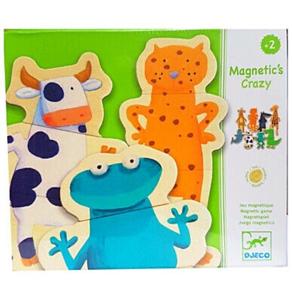Djeco Wooden  Crazy Animal Magnets