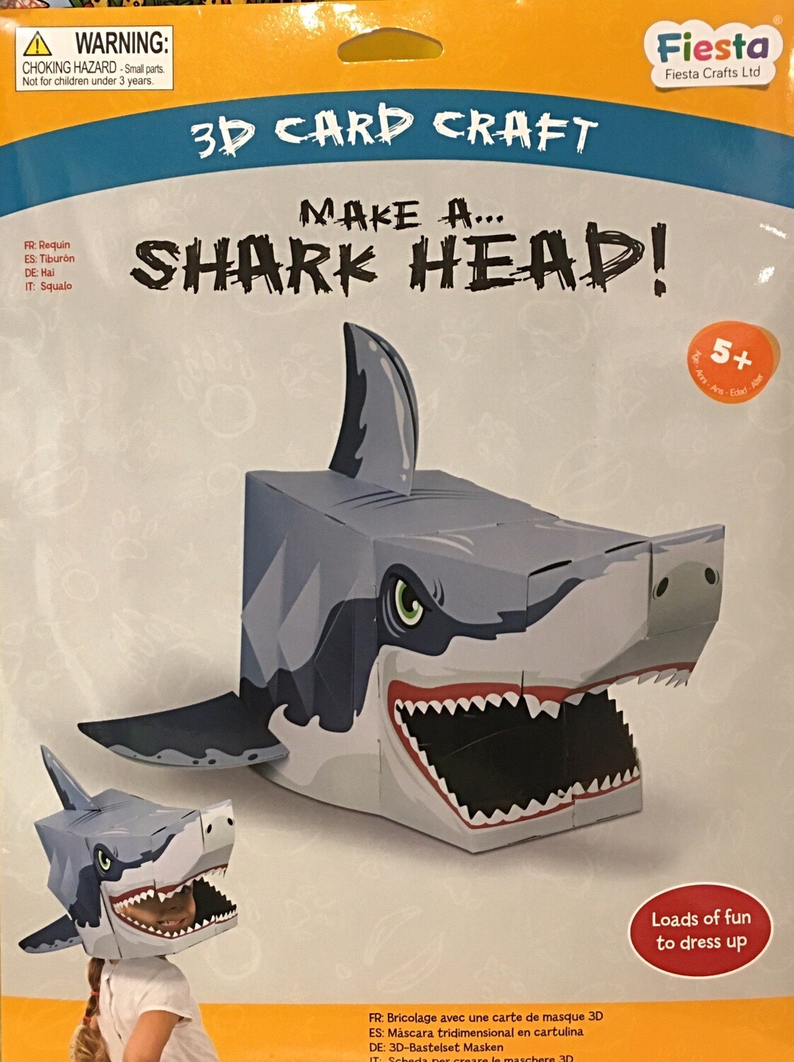 Fiesta 3D Make a Mask Shark Head