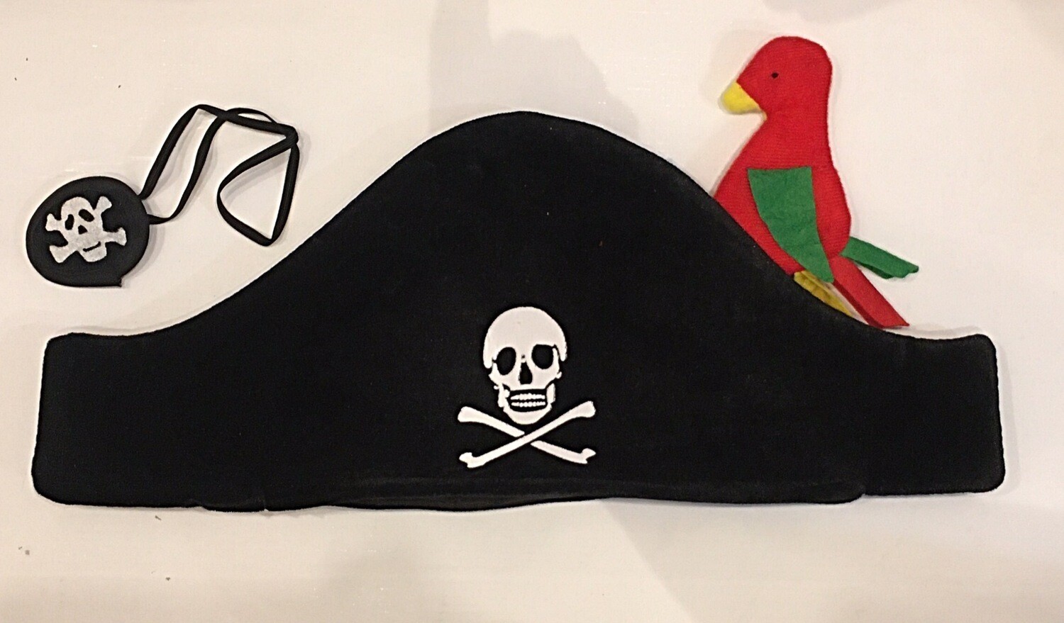 Pirate Hat With Parrot And Eye Patch