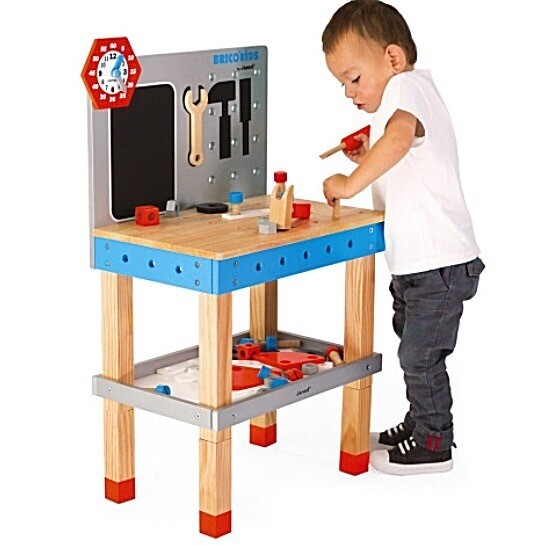 Janod Wooden Work Bench with Magnetic Parts