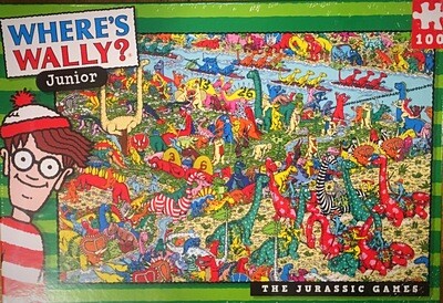 Where’s Wally Junior 100 Piece Dinosaur Jigsaw Puzzle The Jurassic Games 
