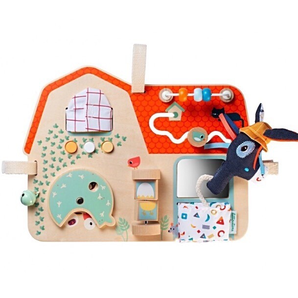 Baby Wooden Activity Panel Farm from Lilliputiens