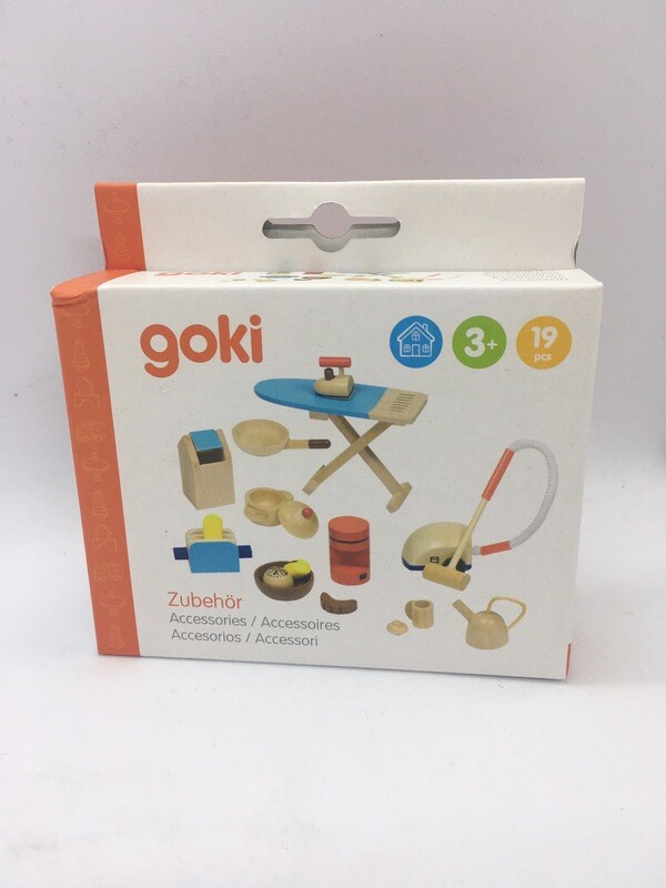 Doll House Wooden Kitchen Accessories with Vacuum Cleaner