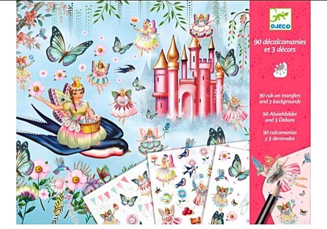 Djeco Rub Down Transfers in Fairyland