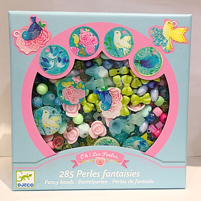 Djeco 285 Fancy Beads Set Birds for Age 6-10