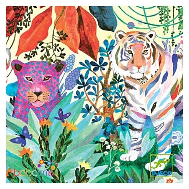 Djeco Jigsaw Puzzle Rainbow Tigers 1000 Piece