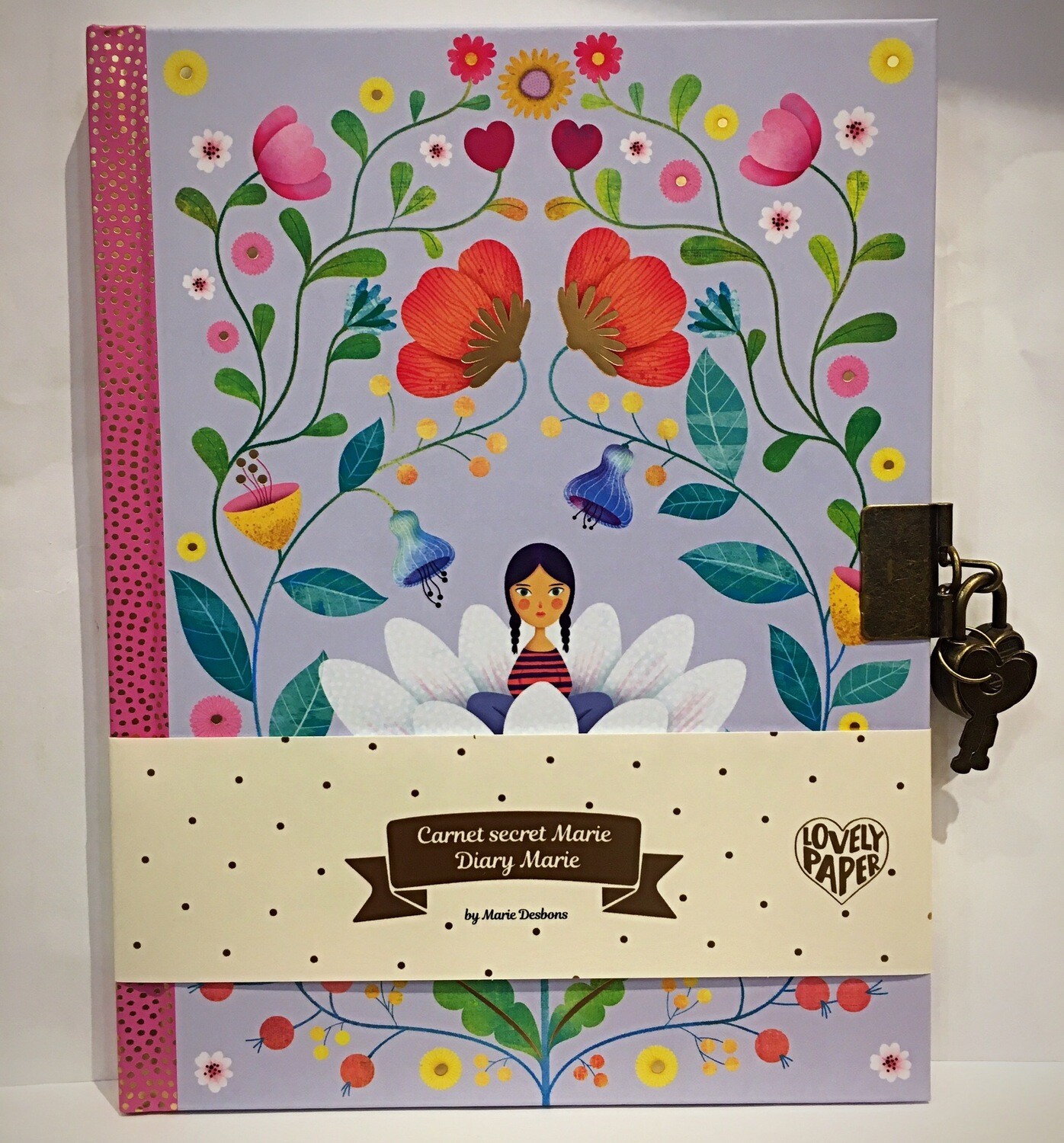 Djeco Secret Diary Note Book with Lock &amp; Key