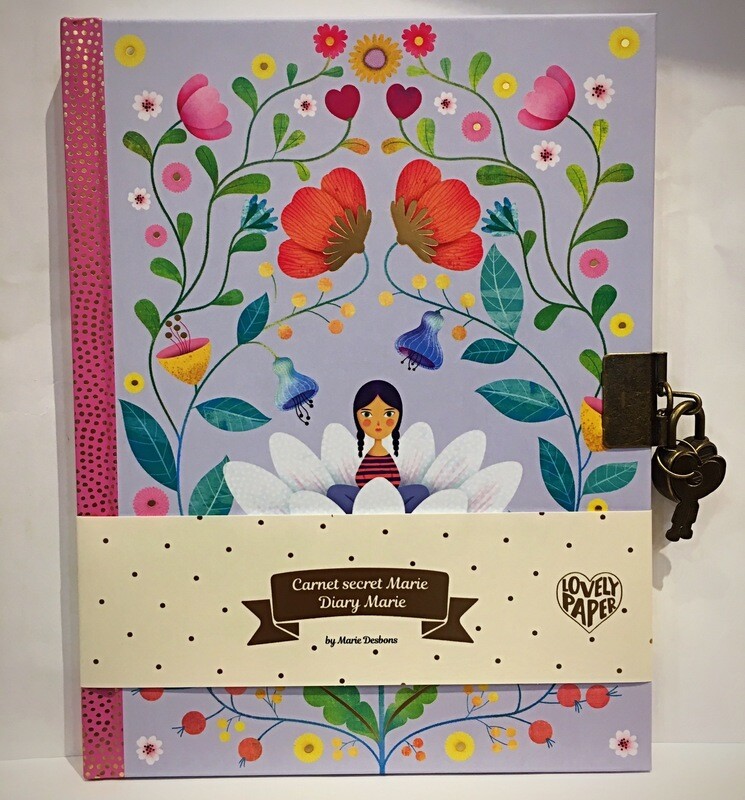 Djeco Secret Diary Note Book with Lock &amp; Key