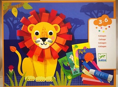 Djeco Art Set Collages with Small Loops for Age 3-6 Years