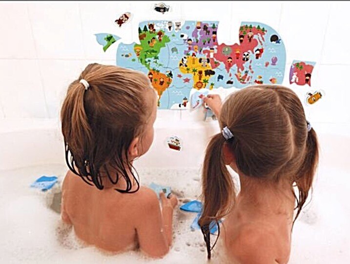 Janod World Map Jigsaw Puzzle for In the Bath