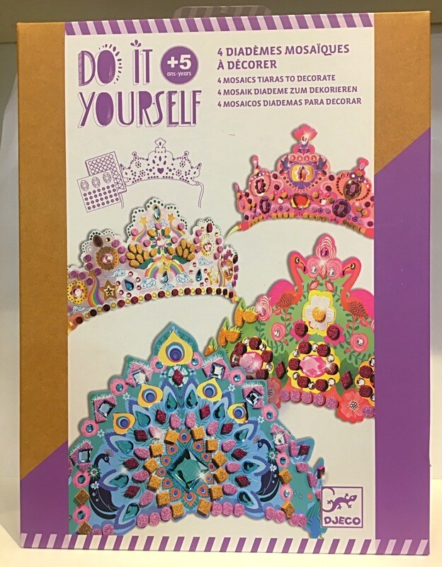 Djeco Do It Yourself Art Mosaic Tiara Set