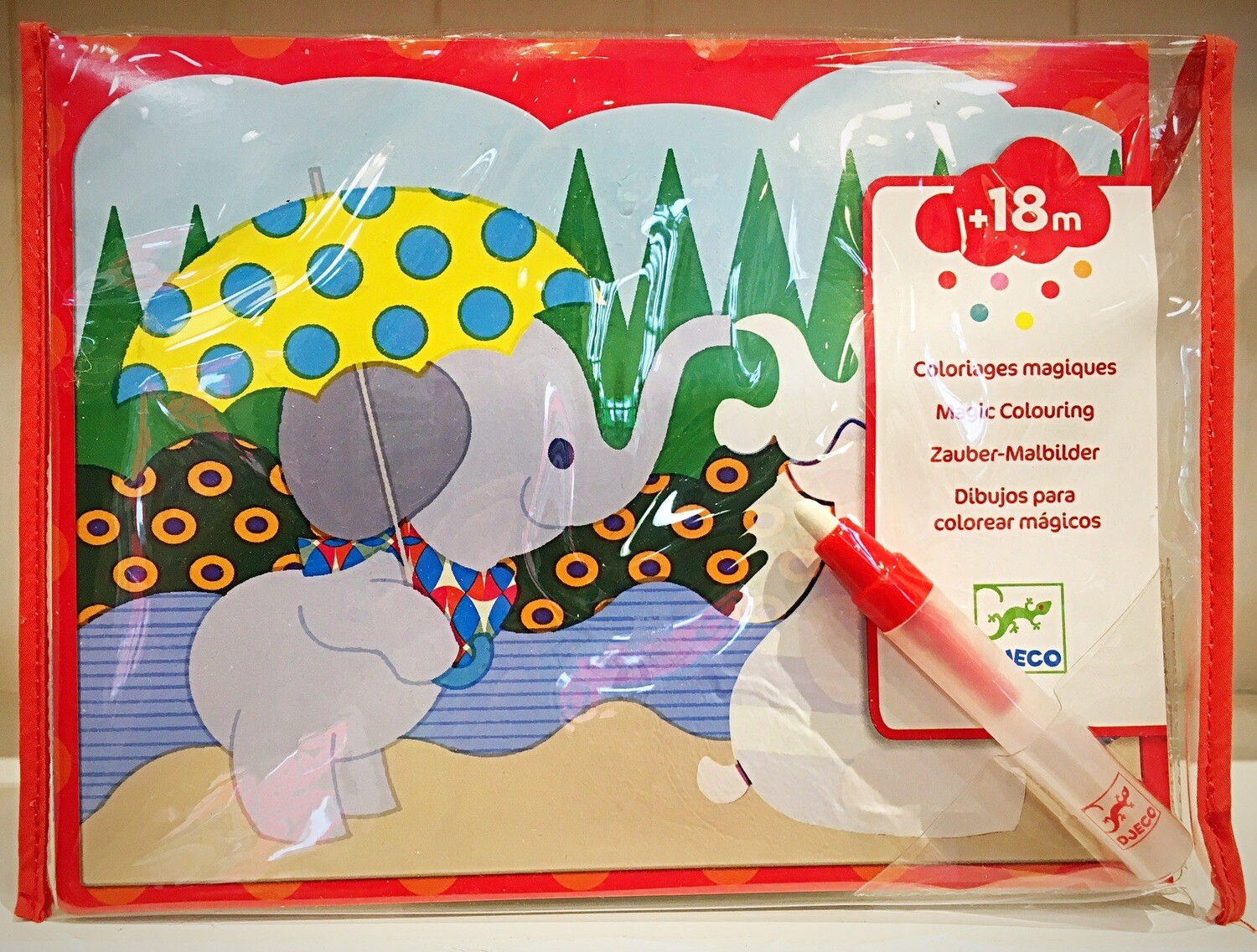 Djeco Art, No Mess Magic Colouring with Water for Little Ones from 18 Months