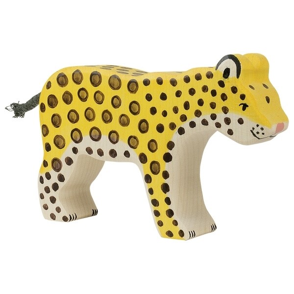 Holztiger wooden animal leopard