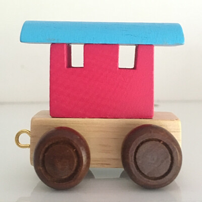 Train Letter Carriage Coloured