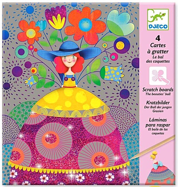 Djeco Scratch Boards the Beauties Ball