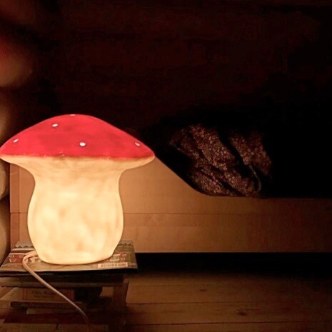 Red Mushroom Lamp from Heico