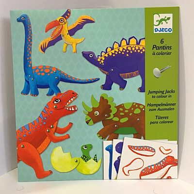 Djeco Art Set Jumping Jack Dinosaurs