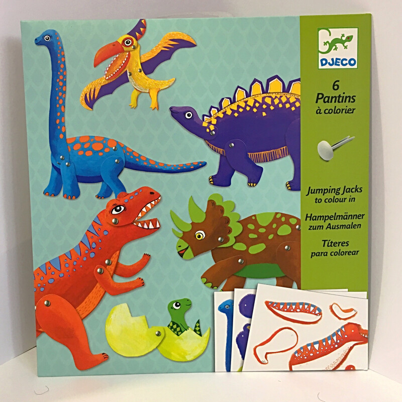 Djeco Art Set Jumping Jack Dinosaurs