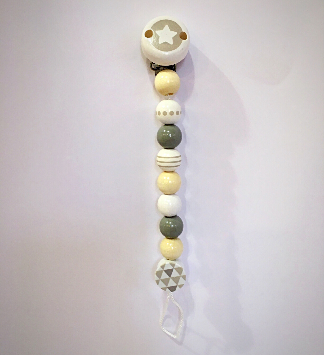 Heimess Wooden Dummy Chain Star Beige &amp; Grey