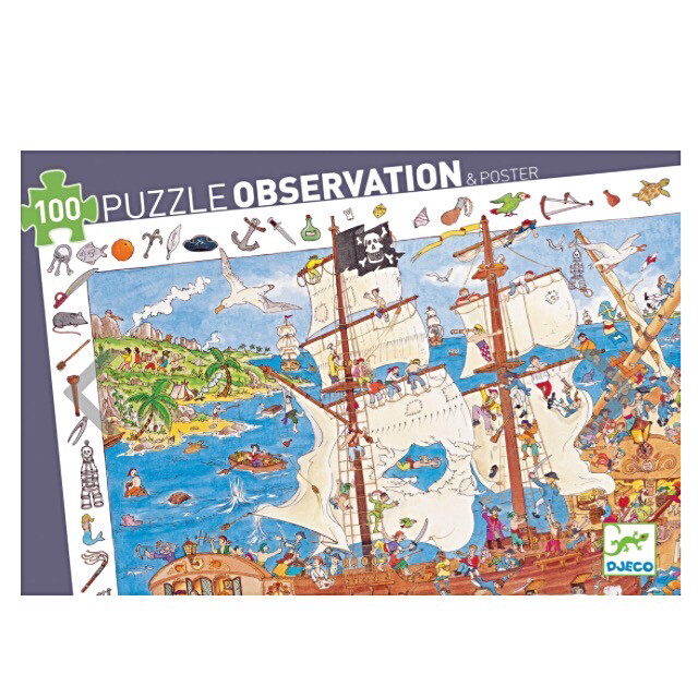 Djeco Jigsaw Puzzle 100 Pieces Pirate Observation