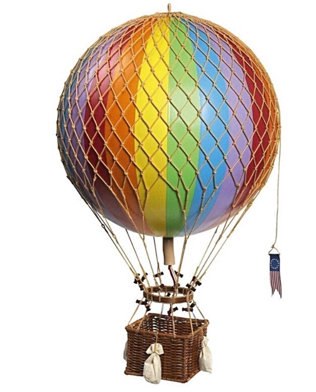 Hot Air Balloon Extra Large Rainbow