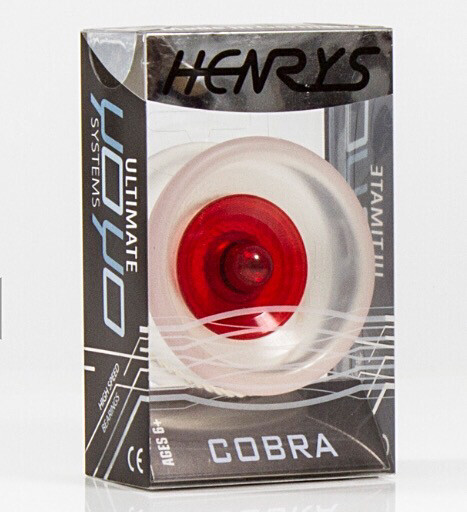 Henrys Cobra Ultimate Yoyo Clear/ Red