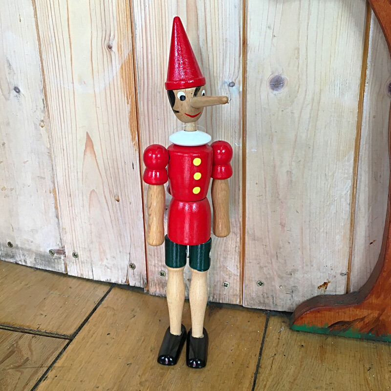 Classic Wooden Pinocchio made in Italy 25cm