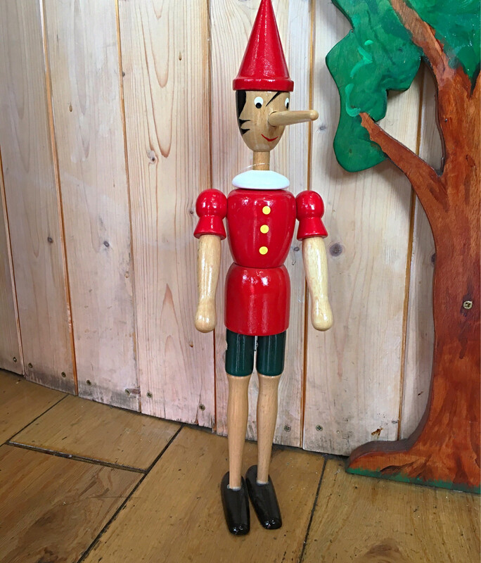 Classic Wooden Pinocchio made In Italy 40cm