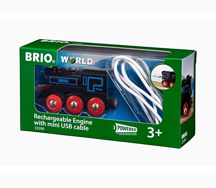 Brio Rechargeable Engine With Mini USB Cable add on for Wooden Train Set