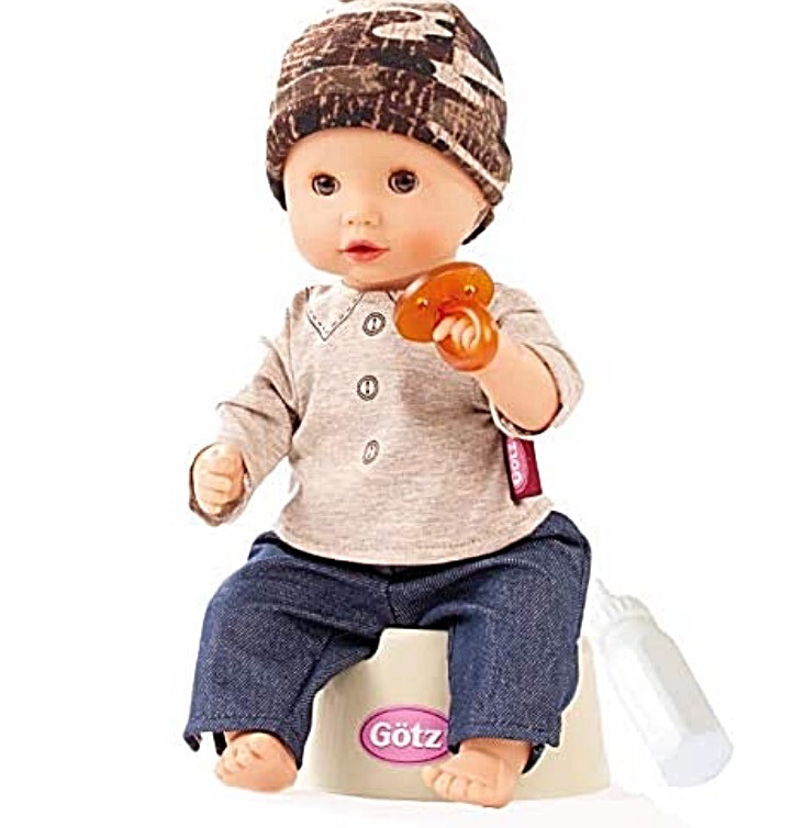 Gotz Boy Bath Doll , Fabric Body, Suitable from 18 Months