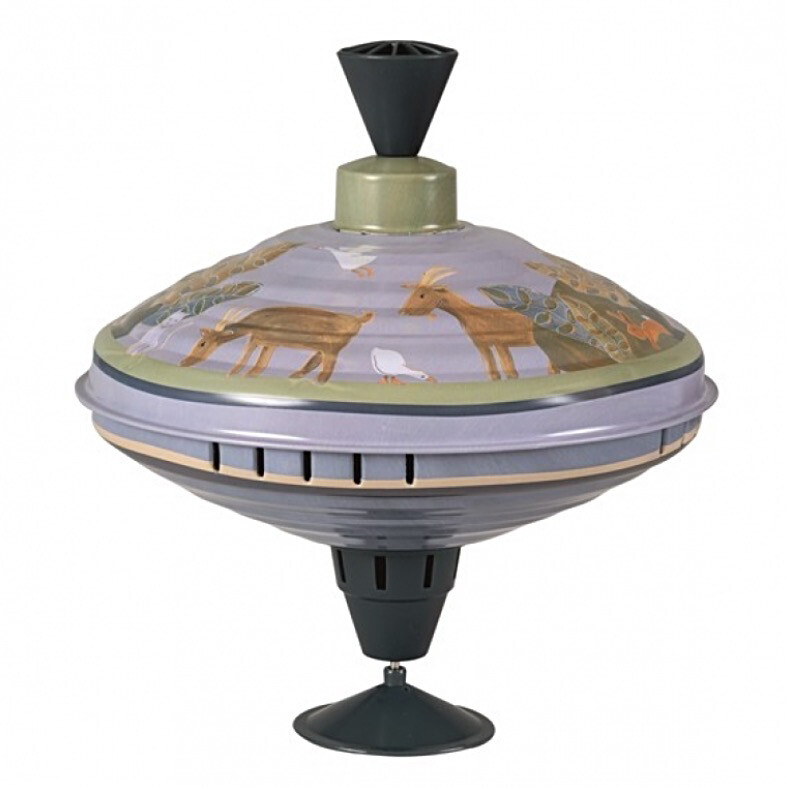 Metal Spinning Top Countryside Animals