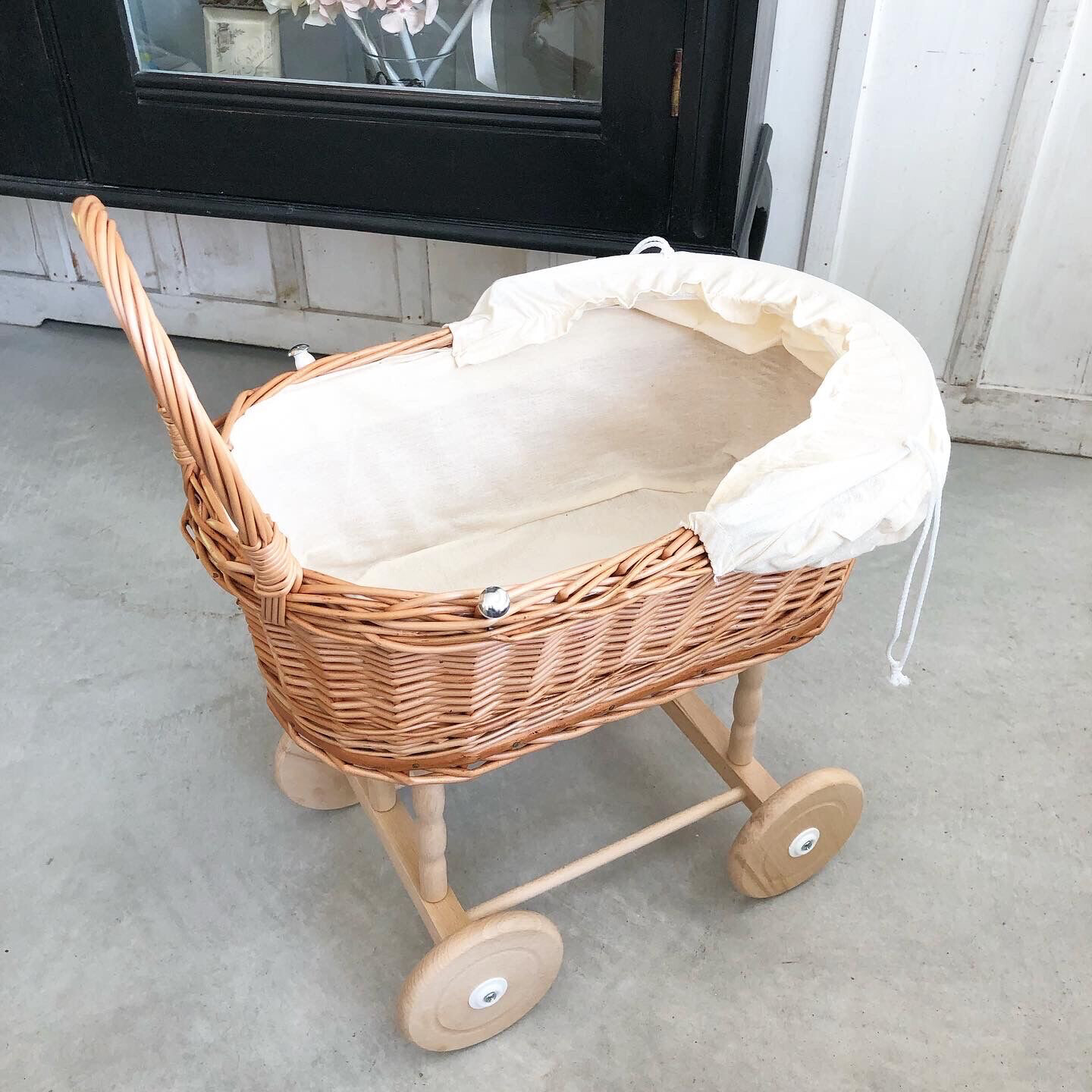 Egmont wicker cheap pram