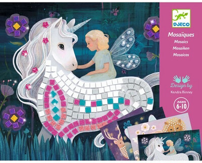 Djeco Mosaics Art Set The Enchanted World with Unicorns and Fairies