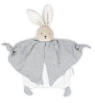 Kaloo Organic Cotton DouDou Grey Bunny Rabbit Baby Comforter