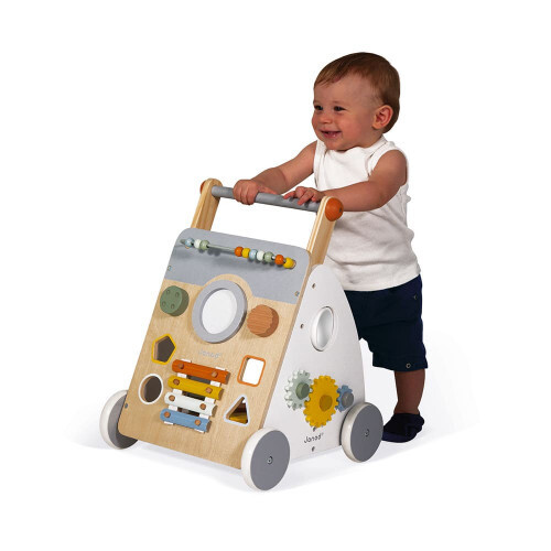 Janod Baby Activity Walker Cocoon with Wheel Brake.