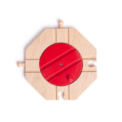 Bigjigs Wooden Four Way Turntable to add to your wooden train track set