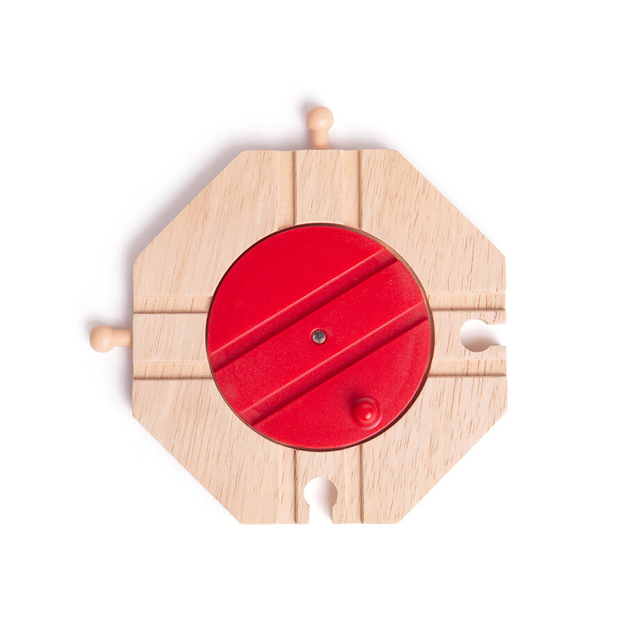Bigjigs Wooden Four Way Turntable to add to your wooden train track set