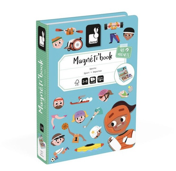 Janod Magnetic Book Sports