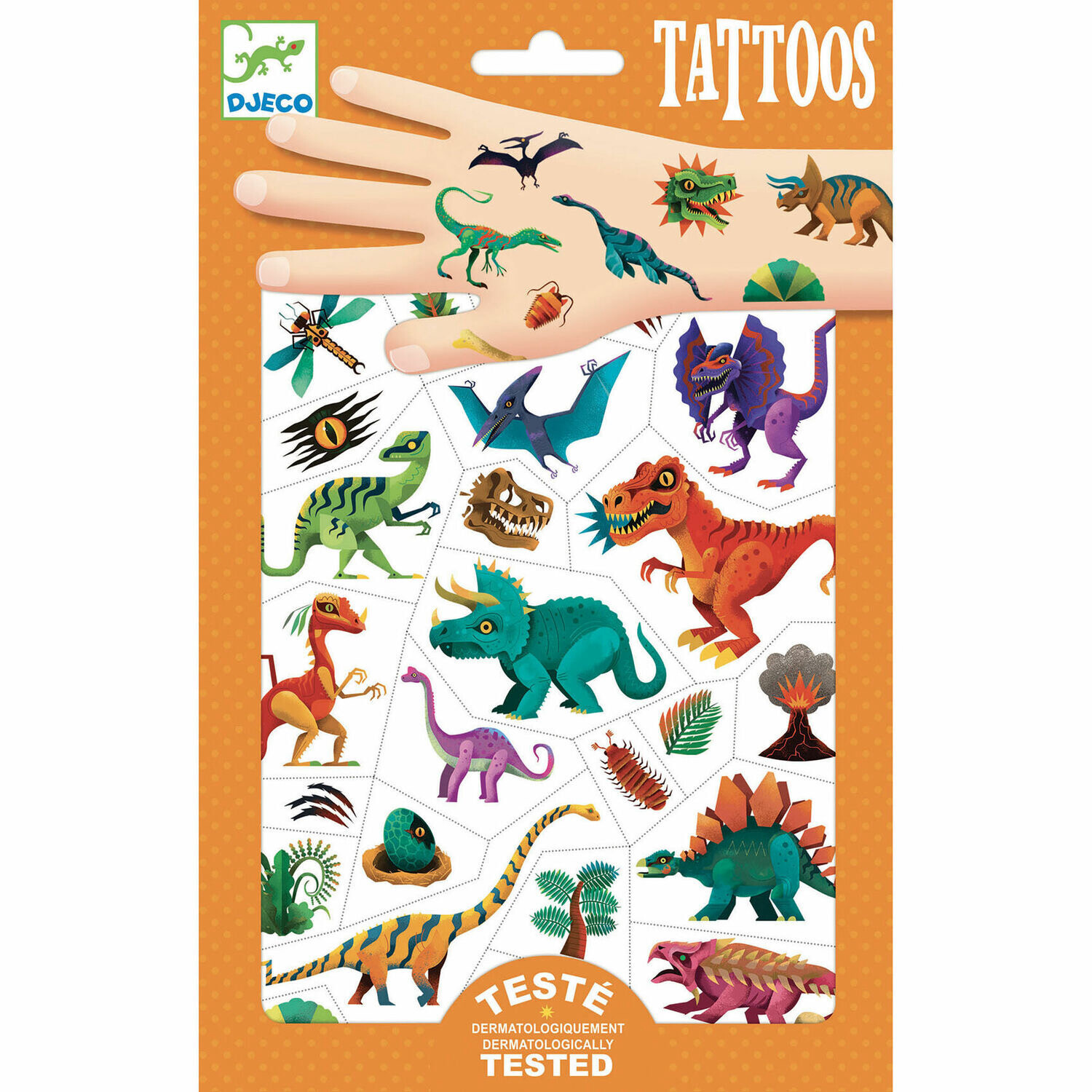 Djeco Temporary Tattoos Dinosaurs