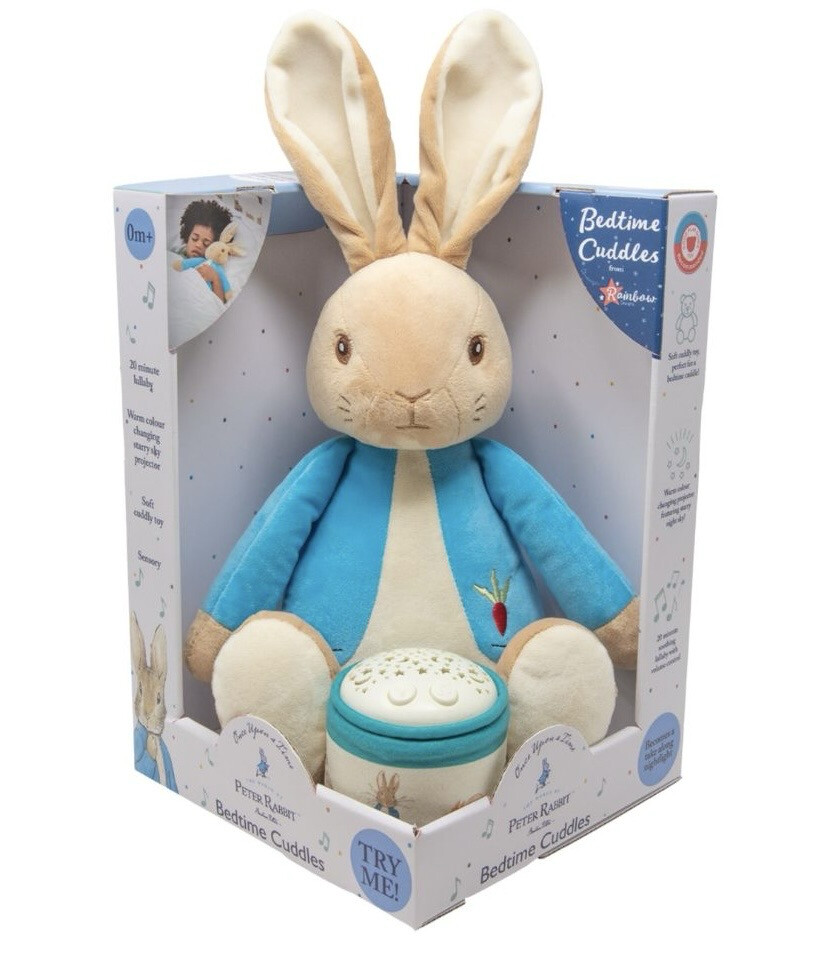 Peter Rabbit Bedtime Soft Toy and Musical Star Projector